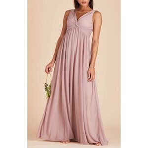 Birdy Grey Women's XL Lianna Dusty Mauve Bridesmaid Maxi‎ Dress